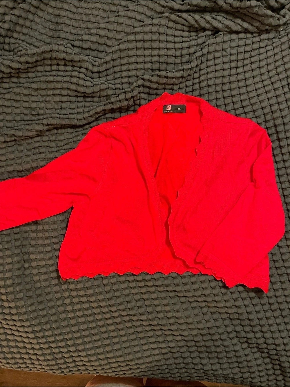 Kancу Kole red cropped cardigan Size XXL